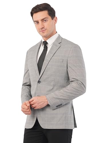 Image of SaintX Men's Premium Formal Blazer || Stretchable Triple Blend Fabric || Slim Fit || Fully Lined || Versatile Stylish Coat for Men || Professional Jacket || All Purpose