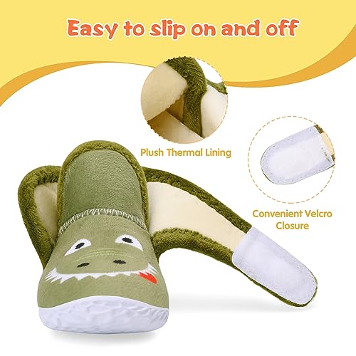 LeIsfIt Toddler Slippers Boys Girls House Slippers Kids Winter Boots Warm Lightweight House Shoes Non-slip Indoor Slipper Shoes2
