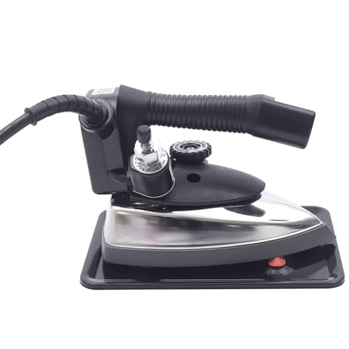 Plancha de vapor comercial con tanque de agua de 3 litros, suela de temperatura ajustable para uso profesional