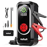 Jump Starter with Air Compressor, 4000A Car Battery Jump Starter (10.0 Gas/10.0L...