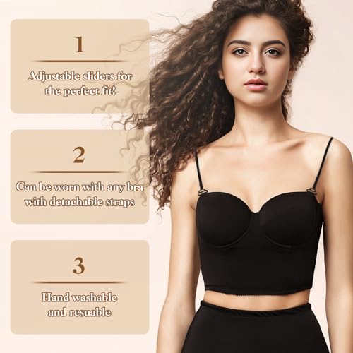 Prasacco 570906_1_DSYBG0BK 3 Pairs Bra Straps Replacement Adjustable Bra Shoulder Straps Elastic Women'S Bra Straps Removable Lingerie Straps Dress Straps thumb #2