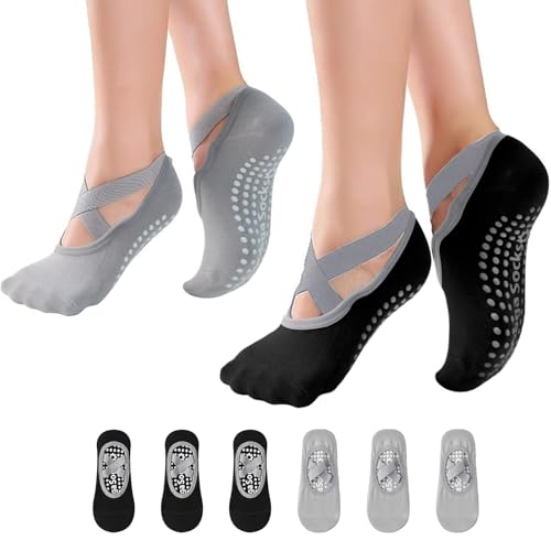 La mejor comparación de Ropa de Ejercicio y fitness para Mujer para comprar hoy. 47 Calcetines Yoga Mujer, Calcetas Antiderrapantes, Calcetas Pilates para Mujer de 6 Pares, Pilates Calcetines de Yoga para Ejercicio en Interiores para Interior, Ballet,...