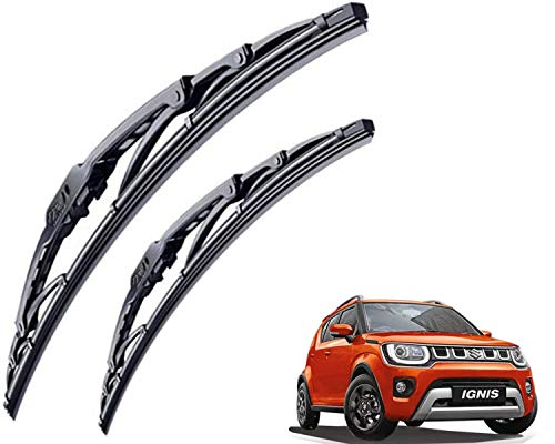 Image of WolkomHome High Performance OE Car Wiper Blade Replacement set of 2 Pc Right 21 inch Left 17 inch for Maruti Suzuki Ignis Delta