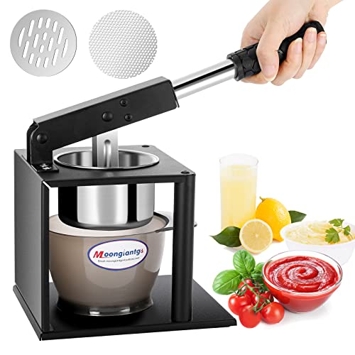Moongiantgo Potato Ricer Masher With 2 Interchangeable Discs Hand Food Press For Mashed Potatoes, Tomato Sauce, Puree Or Fruit Juicer Squeezer For Citrus Pomegranate Lemon Orange Lime #TOP23