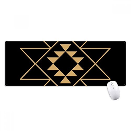 Grand tapis de souris pour éviter les glissements tapis de bureau géométrie triangulaire XL