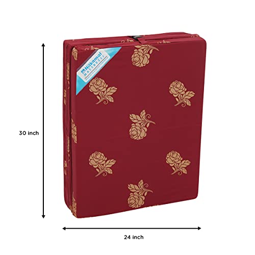 Image of Livshine Tri-Fold Soft Foam Mattress | PU Foam 3 Folding | Medium Firm Mattress for Travelling 72 x 30 Inch
