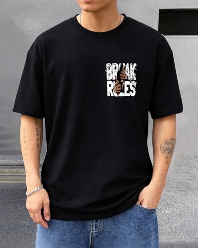 Image of AUSK Baggy Hip-Hop T-Shirt for Men - Graphic Printed T Shirts || Oversized Men Tshirt || T-Shirts