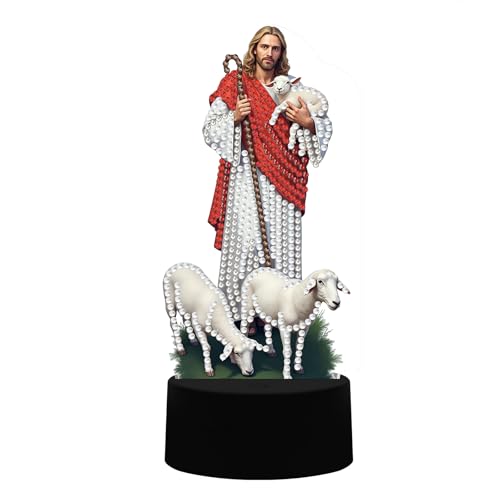 Anti stress peinture diamant Jésus lampe de nuit LED décoration maison