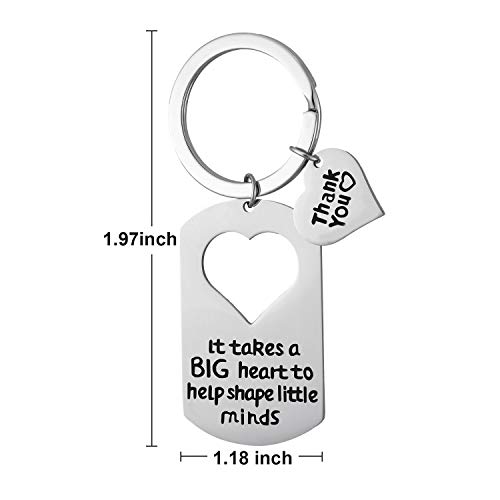 Tatuo 2 Pieces Teacher Keychain Teacher Appreciation Gifts Teacher Jewelry For Showing Your Appreciation #TOP5