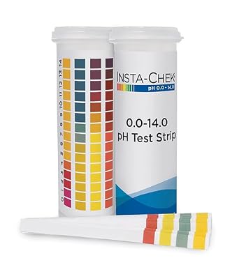 Multi-Pad Universal Water Pool Spa Hydroponics pH Test Strips Micro Essential Lab Accurate Wide Range 0-14 in 1.0 Increments -100 Count Sticks in Resealable Vial