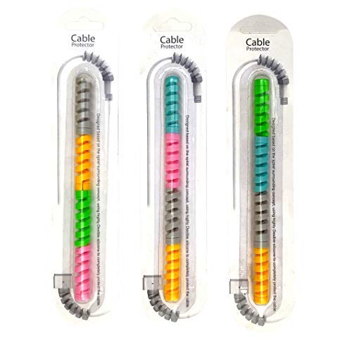 K3 USB Cable Protector & Saver Lightning USB Data Charging Cable for Both Ends of Cable for All Android & iPhone Smartphones (Pack of 12 Cable Protector)(Multicolor) (B089PYFXVV) Amazon Price History, Amazon Price Tracker