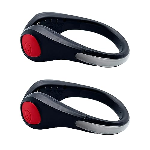 Iryreafer 2 Stück LED Schuhclip Reflektoren