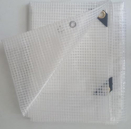10' X 10' Clear Heavy Duty Poly Tarp 14 mil image 4