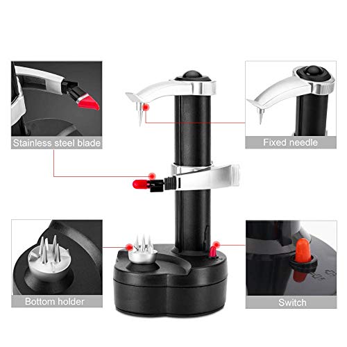 Luckstar Electric Peeler - Rotato Express,Multi-Function Fruit And Vegetable Peeling Machine Planing Knife Corer[2 Extra Blades] #TOP2