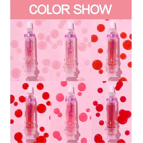 BIOKUSY Lip Plumping Booster, Spicy Lip Plumper Oil Lip Plumping Gloss, Ultra-Hydrating Nourishing Plump and Pout Lip Plumper, Glossy Finish Fuller Natural Lip Makeup Gift for Girls (01#)