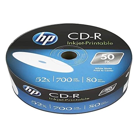 HP 700MB CD-R Discs 52X, 50 Pack Cover