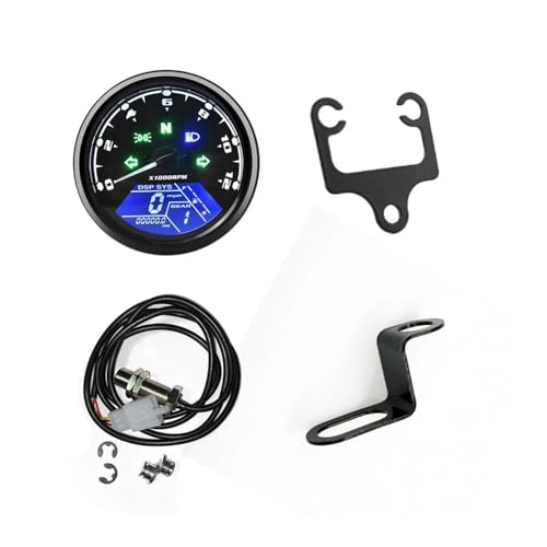 �Q�[�W �I�h���[�^�[ �^�R���[�^�[ �f�W�^���o�C�N�Q�[�W�p�l�� �X�s�[�h���[�^�[ 199MPH KM/H �^�R���[�^�[ 12000RPM �M�A�C���W�P�[�^�[�A���[�����C�g�f�B�X�v���C�t��