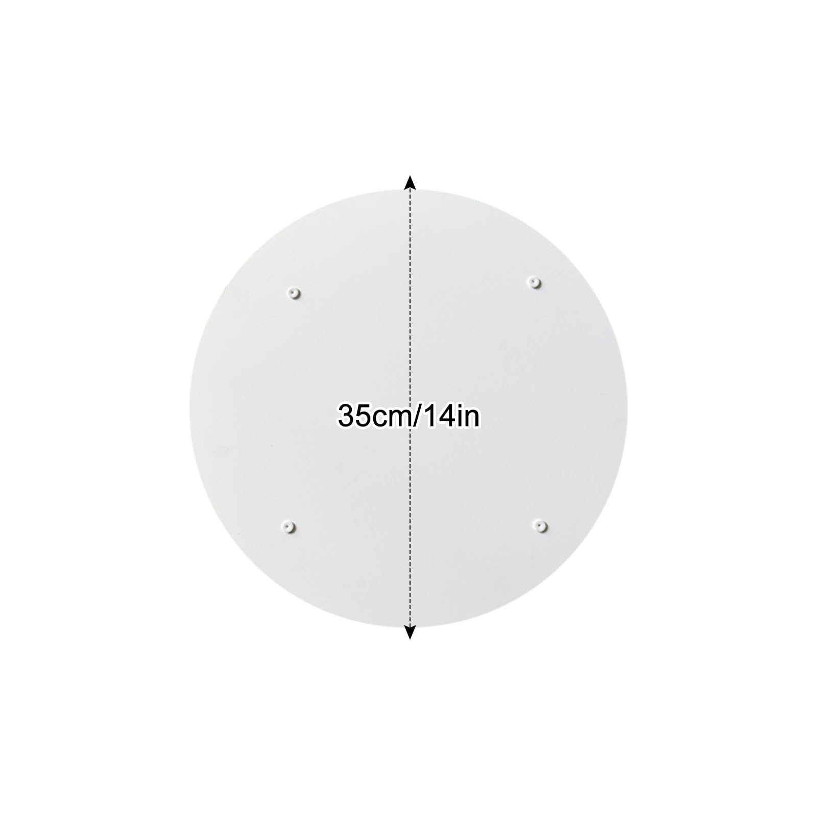 Griglia di ventilazione rotonda, 35,6 cm, per casa e ufficio, per condizionatore d'aria HVAC, design elegante per un flusso d'aria ottimale