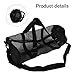 Quick-Dry Nylon Mesh Bag for Scuba Diving, Swimming, and Gym – Breathable Wet Gear Storage with Shoulder Strap, 58 x 27 x 27 cm, Red or Black（Black）