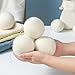 ZERNBER Wool Dryer Balls XL 6-Pack, Dryer Balls Laundry Reusable Reduce Clothing Wrinkles, Drying Clothes Faster