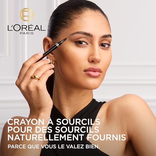 L'Oréal Paris - Crayon à Sourcils Tenue 24H - Pointe Triangulaire pour une Définition Parfaite - Formule Waterproof Résistant à l'Eau et l'Humidité - Infaillible 24H Brow - Teinte : 8 Light Blonde