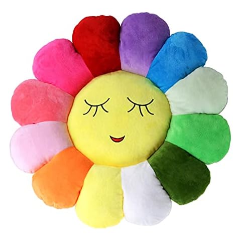 Cojín Girasol de Felpa Suave 38 cm SwirlColor Cover