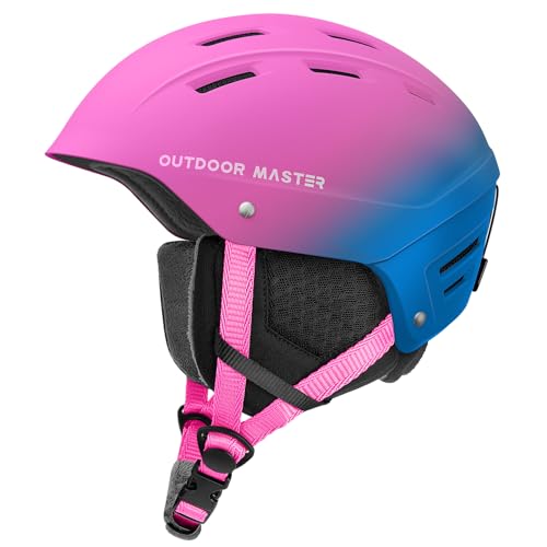 OutdoorMaster Kelvin II Ski Helmet - Snow Sport Helmet Snowboard Helmet for Men Women & Youth