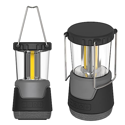 Lampe de camping 4000 mAh avec enceinte Bluetooth extérieure