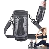 Hailerio Bolsa Portabotellas Magnética,Bolsas con Soportes para Botellas - Porta Accesorios Para Deportes Y Viajes Con Correa Ajustable