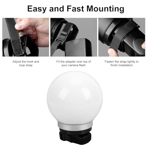 Difusor de flash esfera softbox de 360 grados universal portátil para retratos 4