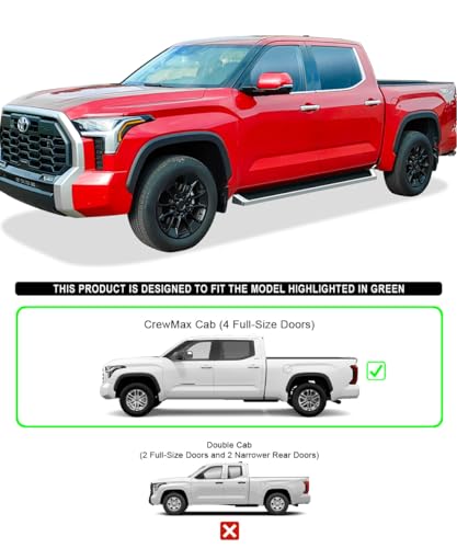 Tuxtreme estribos running boards 6in para Toyota Tundra miniatura 2