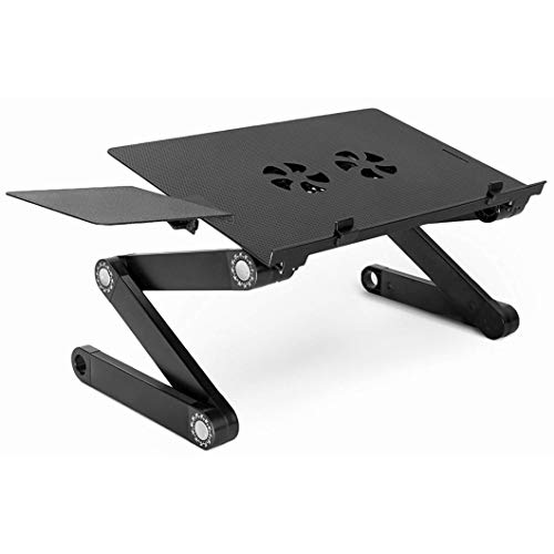 Bed Table Cooling Pad Laptop Stand Desktop Aluminum Alloy Folding Mouse Board Tray
