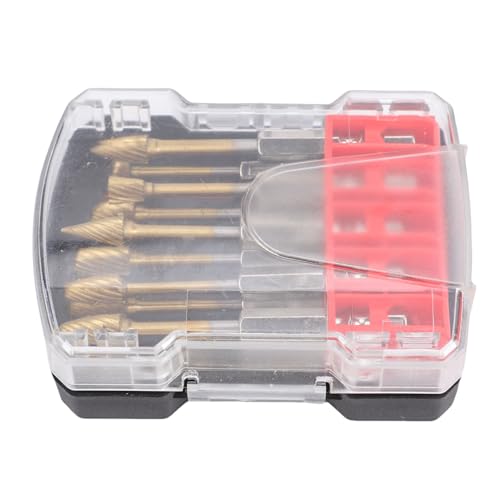 Set de 10 piezas de fresas de carburo con diseño cruzado miniatura 4