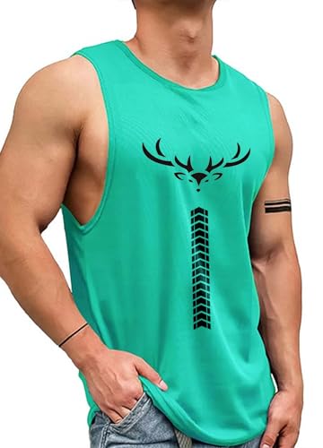Image of AUSK Vest for Men || Gym Sports Men Tshirt || Summer wear Regular Fit T-Shirt for Men