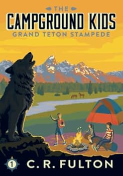 Paperback Grand Teton Stampede (The Campground Kids: National Park Adventures) Book