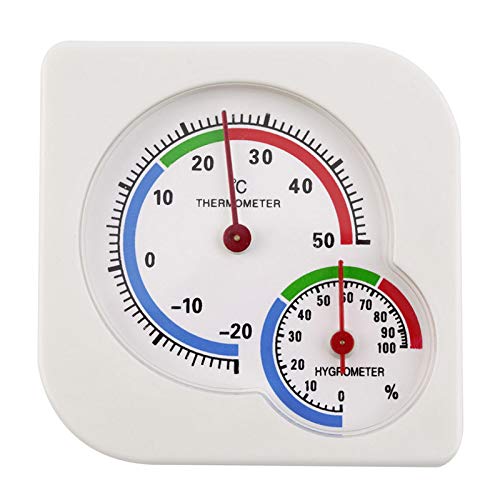 SNOWINSPRING 2-Pack Indoor Thermometer Hygrometer Temperature Humidity Monitor Gauge for Home, Room, Kitchen, Patio, Planting Room