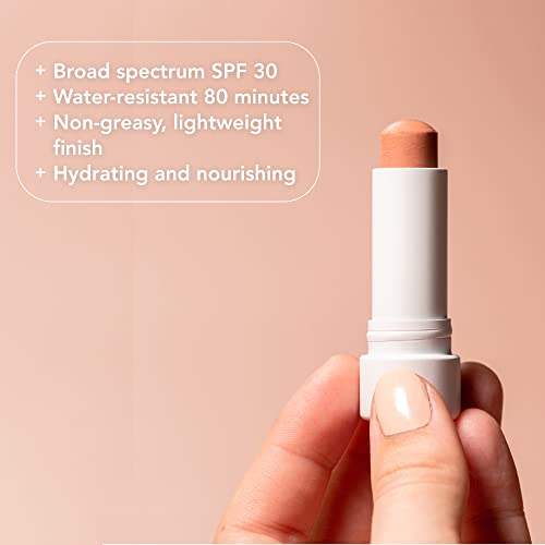 Coola Organic Tinted Lip Balm & Mineral Sunscreen With Spf 30, Dermatologist Tested Lip Care For Daily Protection, Vegan, Skinny Dip, 0.15 Oz #TOP2