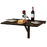 Platzsparendes Design - Der Wandklapptisch ist 2 stufig verstellbar. Sie können je nach Bedarf unterschiedliche Größen auswählen. Wenn Sie den Wandklapptisch nicht verwenden, können Sie den Wandklapptisch abklappen.