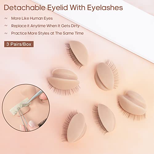 Krofaue KR20220328YJ+DZ 3 Pairs Replacement Eyelids thumb #1