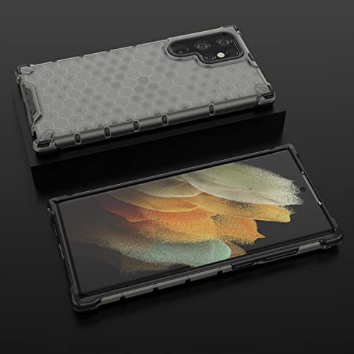 Image of Glasgow Back Case Cover Designed for Samsung Galaxy S22 Ultra 5G - Black