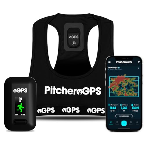 PitcheroGPS Soccer Tracker & Vest - Tracks 18 Key Performance Metrics - Includes 60 Days...