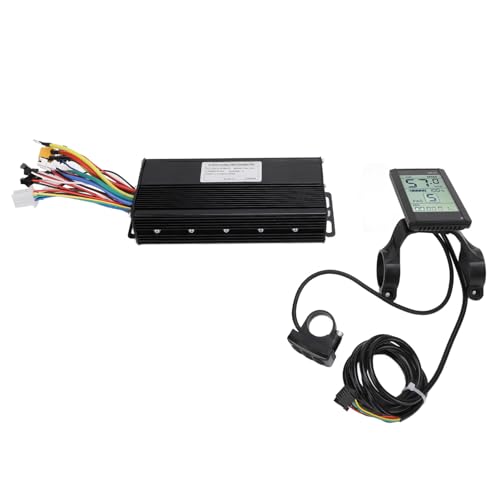 Alomejor Controlador de Onda Sinusoidal de 3 Modos 40A, Kit de Conversión de Bicicleta Eléctrica con Pantalla de Visualización S830 con Enchufe XT60 para Motor sin Escobillas de 36V 48V