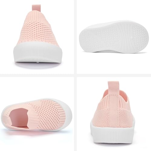 Image of BACSAC Baby Toddler Unisex Infant Shoes Boys Girls Beige Mesh Breathable Non-Slip Soles 6-36 Months