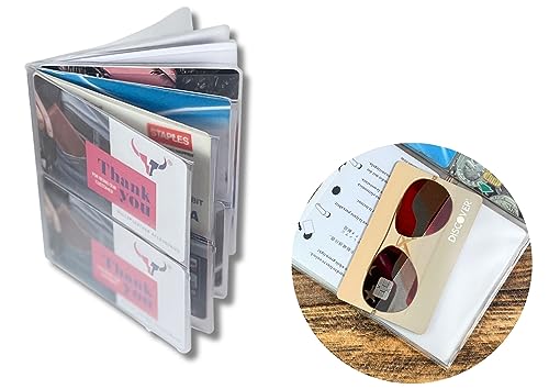 Set of 2-TOP LOAD-Heavy Duty Vinyl 6 Pages Mens Hipster Wallet Inserts MADE IN USA4