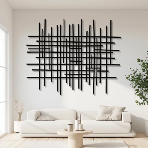 Sculpture murale géométrique abstraite grand format 53x35 pour relief mural