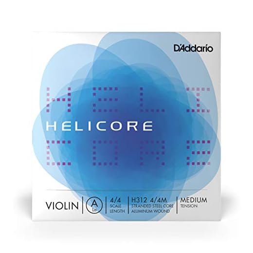 D'Addario H312 4/4M Helicore 4/4 Scale Medium Tension Single A String for Violin