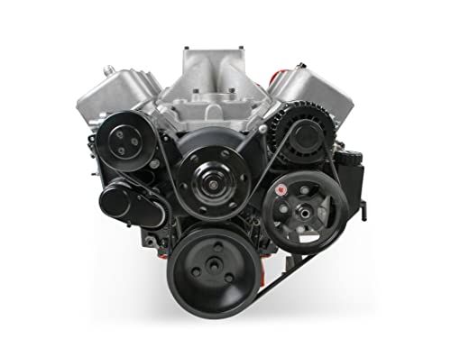 Holley 20-242BK Big Block Chevy Mid-Mount Complete Accessory System - Black Finish