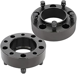 QUALINSIST Set of 2 Wheel Spacers 5x5.9/5x150 5x5.9/5x150 2 inch 5LUG with 14x1.5 Studs 110mm hub bore Compatible with for Tundra 2007-2019 for Sequoia 2008-2019