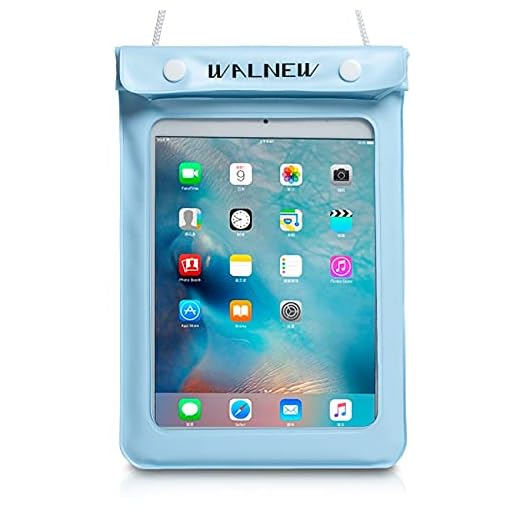 WALNEW Universal Waterproof eReader Protective Case Cover for Amazon Kindle Oasis/Paperwhite/Kindle 2019/Keyboard/Kindle Fire 7, Kobo Touch,Nook Simple Touch, iPad Mini, Lightblue