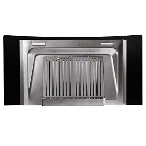 Image of Faber 90 cm 1500 m /hr Auto-Clean curved glass Kitchen Chimney (HOOD PRIMUS PLUS ENERGY TC SC HC BK-N 90, 2 Baffle Filters, Touch Control, Black)